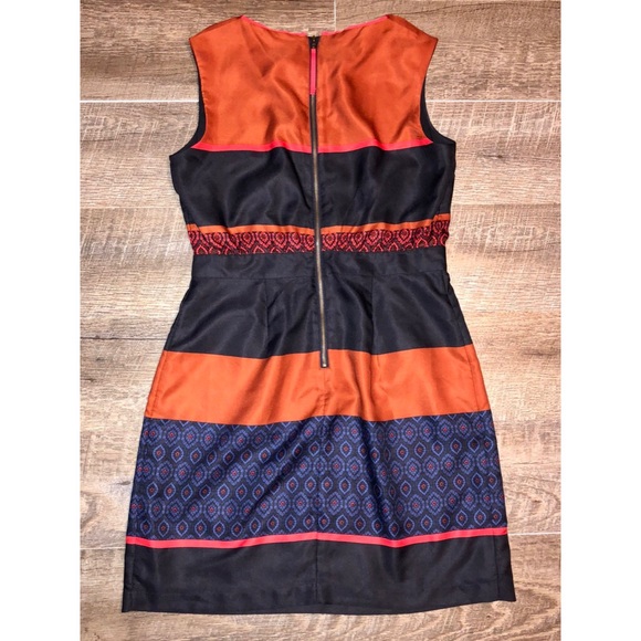 LOFT Mosaic Colorblock Dress! Size 2P - Picture 2 of 5